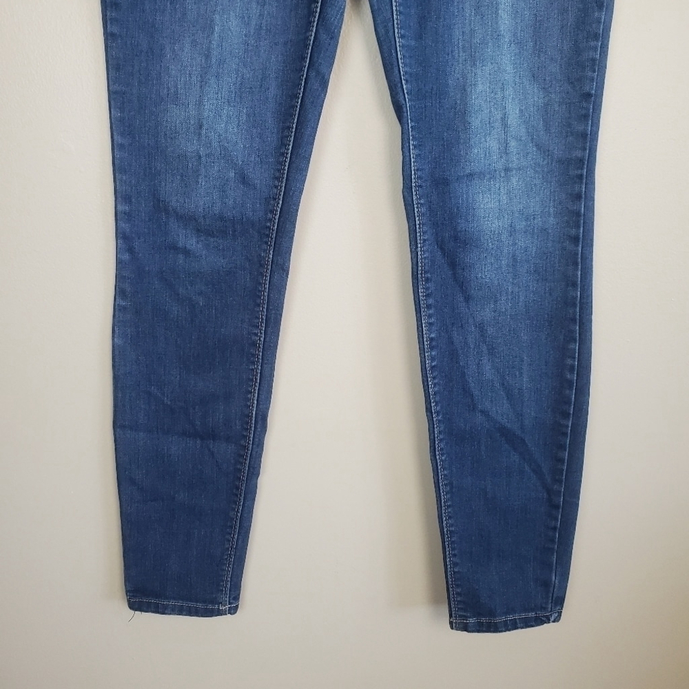 Express 6 Vintage Low Rise Skinny Medium Wash Jegging stretch Jeans Y2K - Picture 6 of 15